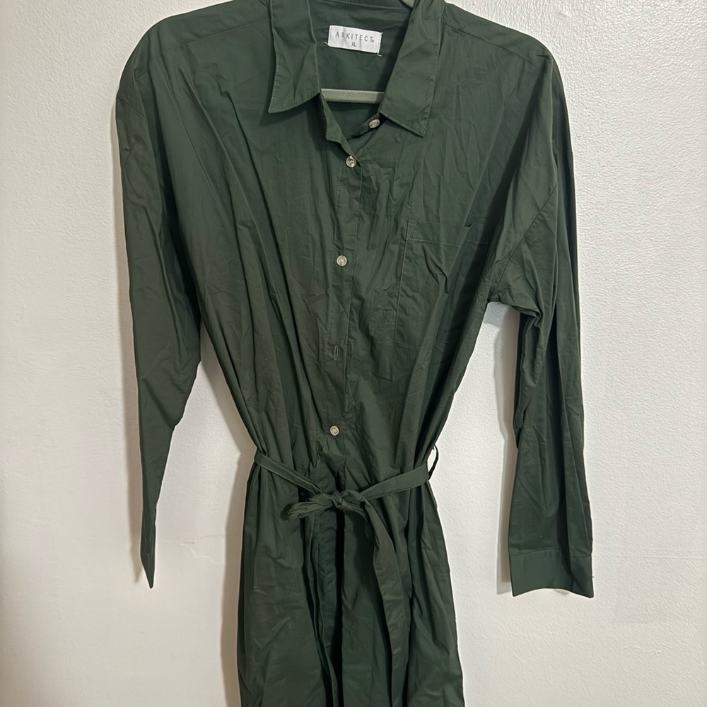 Arkitect Button Down long Shirt NWOT